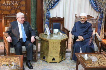 Didepan Presiden Irak, Grand Syaikh Al Azhar Tegaskan Pentingnya Persatuan Sunni-Syiah